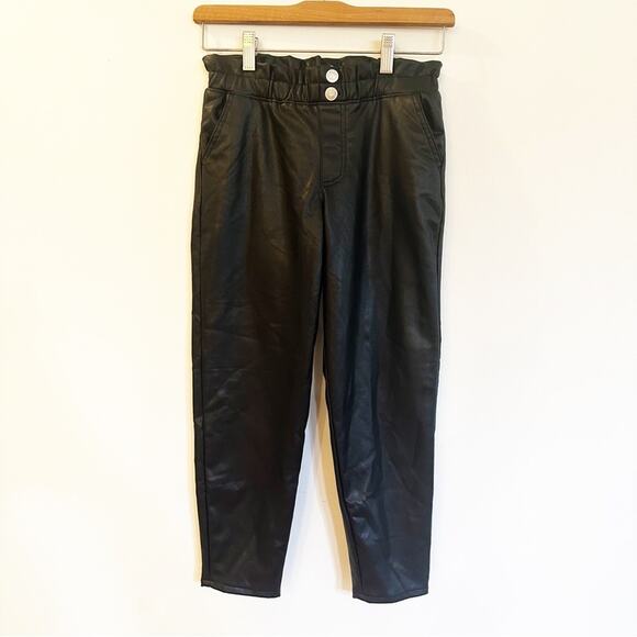 Abercrombie Kids Vegan Leather Pants sz 9/10 - Picture 1 of 7
